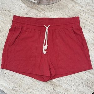 Sky and Sparrow Red Women's Shorts